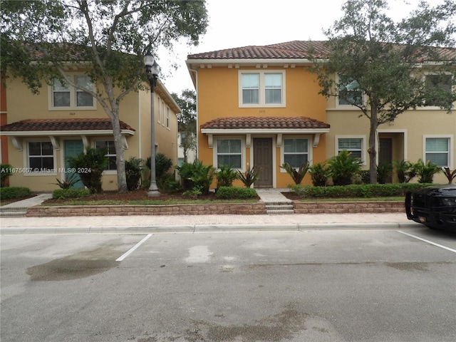 view of mediterranean / spanish house