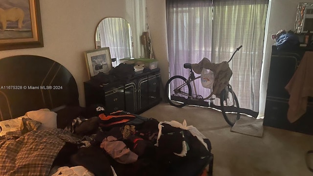 bedroom featuring carpet flooring