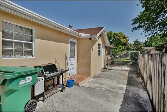 view of home's exterior featuring a patio area