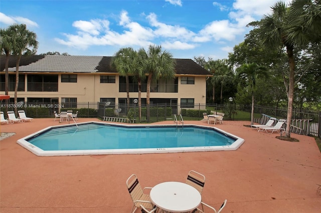 view of pool with a patio