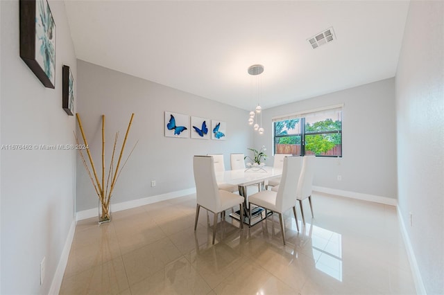 view of dining area