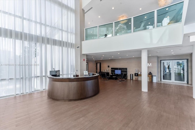 reception area featuring french doors