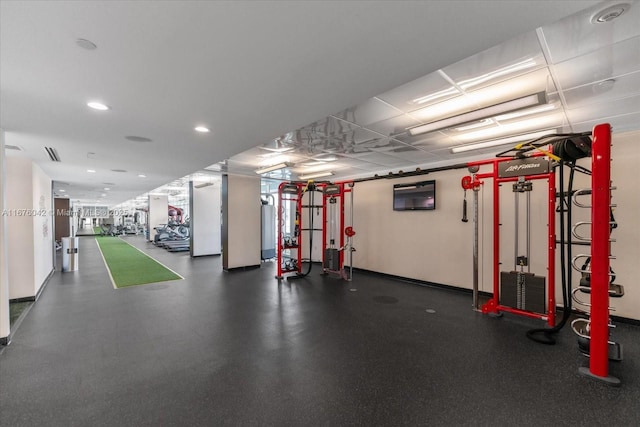 view of exercise room