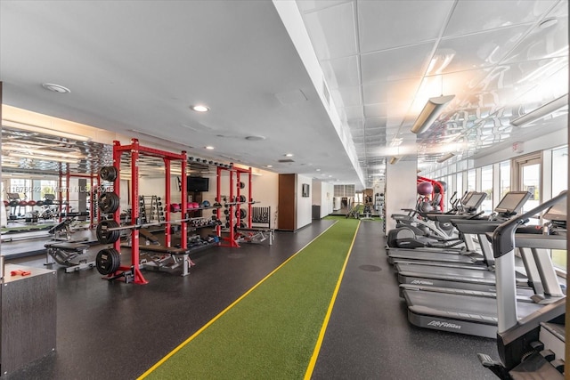 view of exercise room