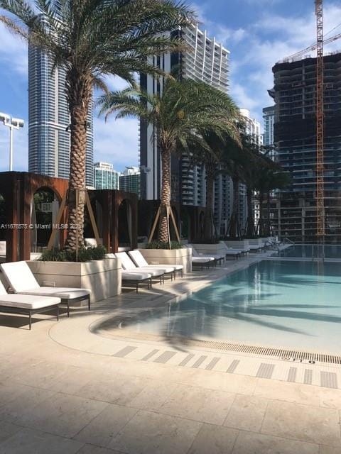 view of pool with a patio area