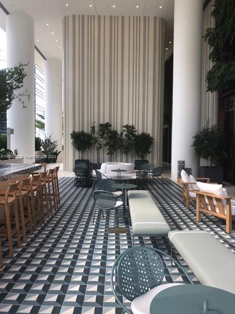 801 S Miami Ave Unit 3903, Miami, FL 33130 - community lobby featuring a high ceiling and recessed lighting