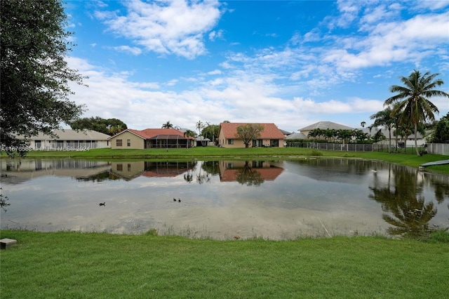 view of water feature