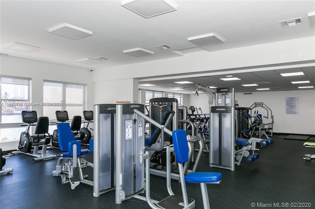 view of exercise room