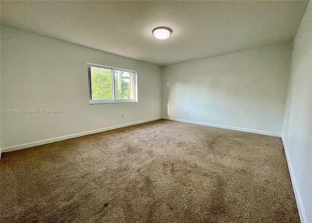 view of carpeted empty room