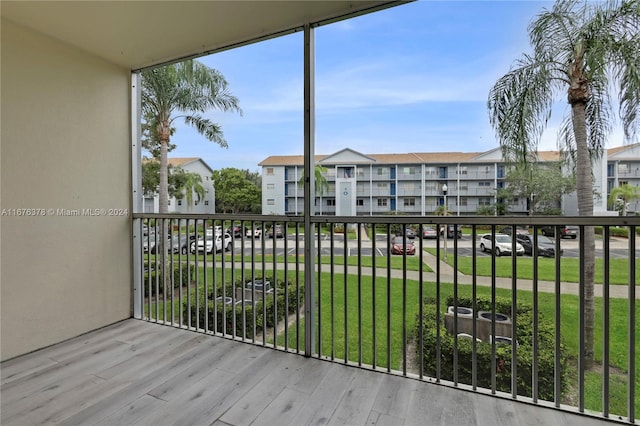 view of balcony