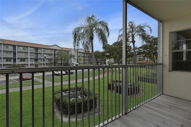 view of balcony