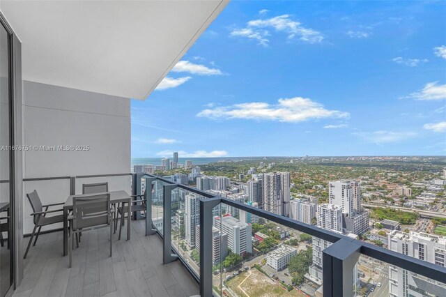 88 SW 7th St Unit 3806, Miami, FL 33130 - balcony with a city view