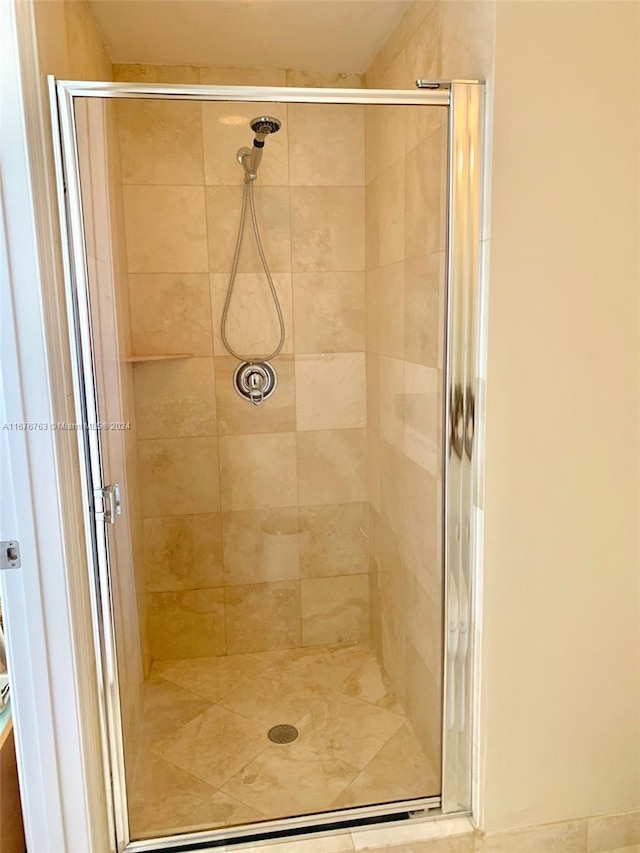 bathroom with walk in shower