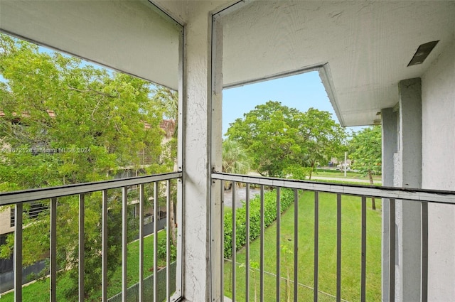 view of balcony