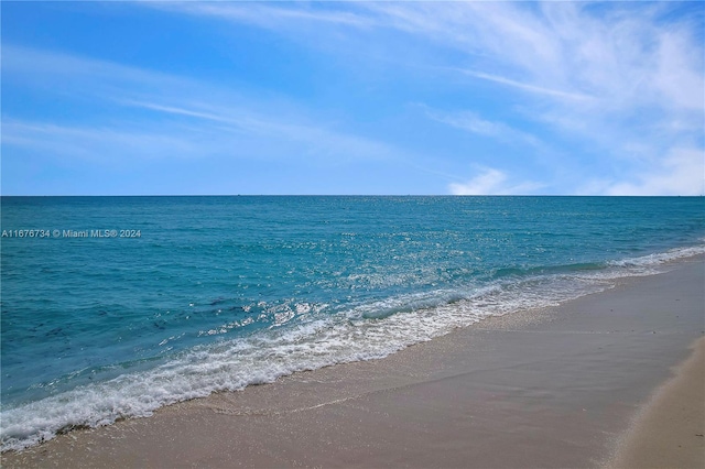 water view featuring a view of the beach