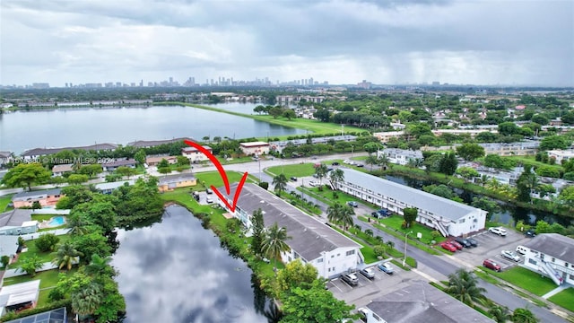 121 NE 204th St Unit 9, Miami Gardens, FL 33179 - drone / aerial view of a skyline view and a nearby body of water