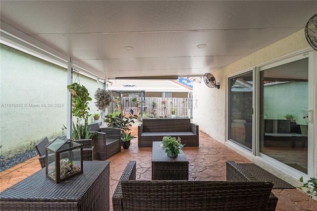 view of sunroom / solarium