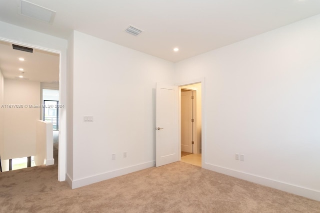 view of carpeted empty room