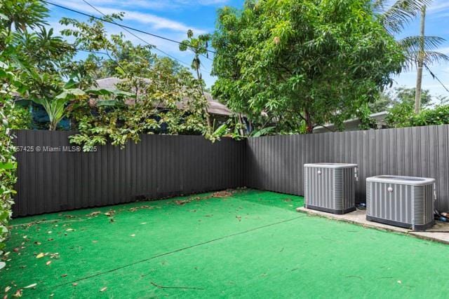 view of patio with cooling unit