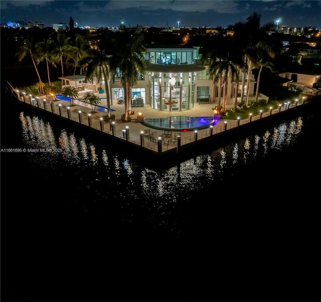 view of water feature