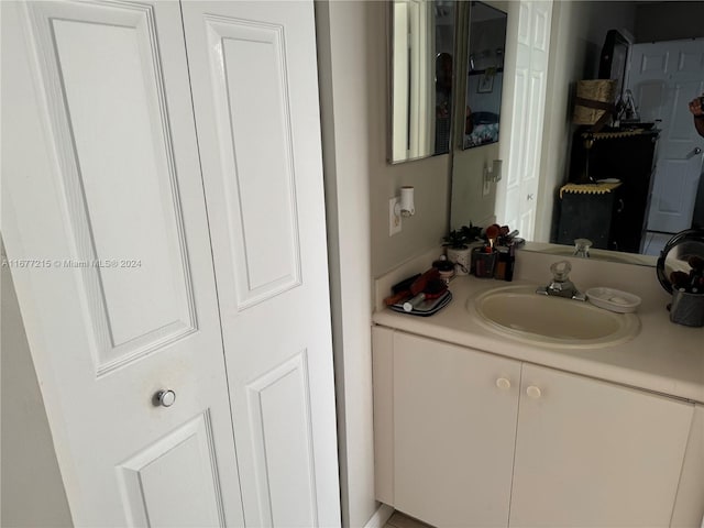 bathroom with vanity