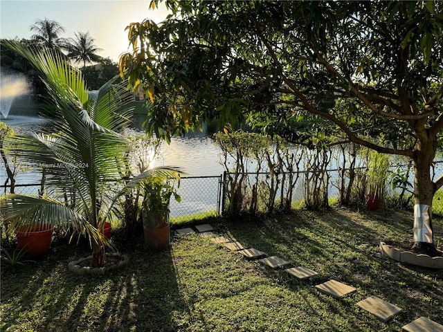 view of water feature