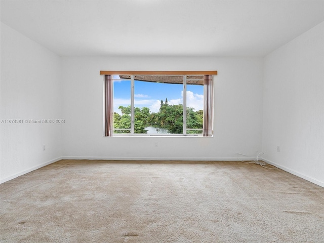 view of carpeted empty room