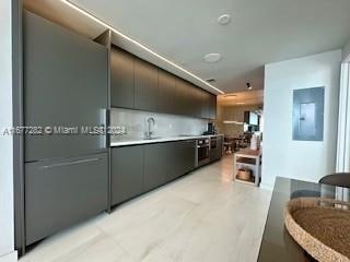 kitchen with sink and electric panel