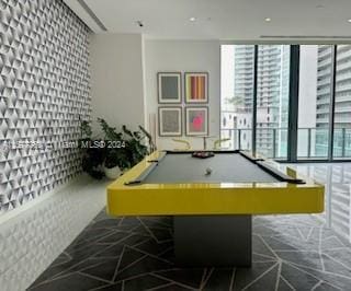 recreation room featuring billiards