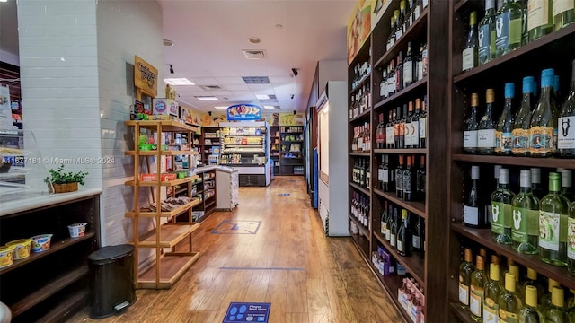 interior space featuring hardwood / wood-style floors