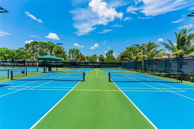 view of tennis court