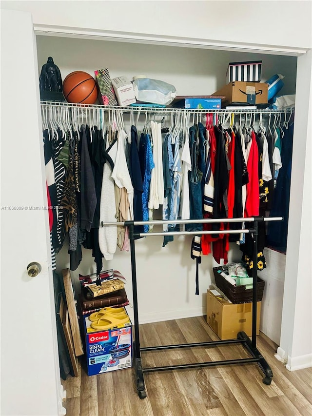 view of closet