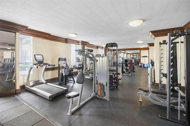 view of exercise room