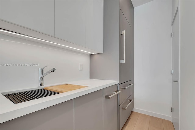 interior space featuring light hardwood / wood-style flooring