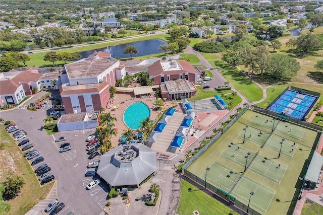 birds eye view of property