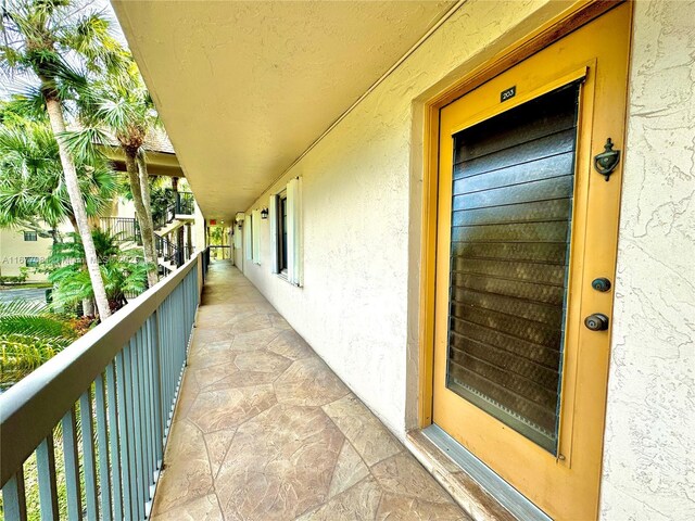 view of balcony