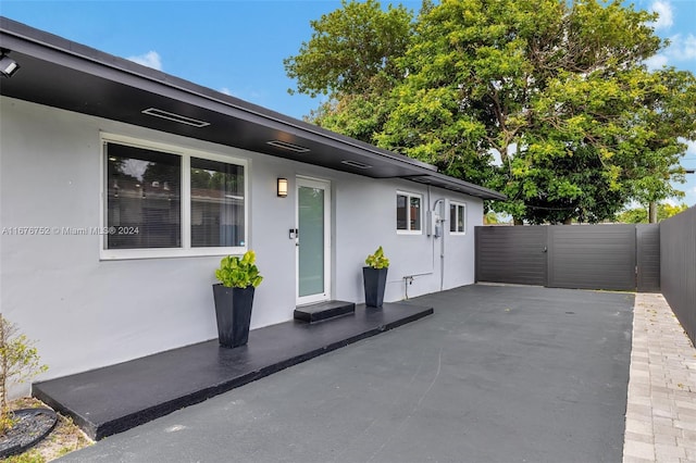 exterior space with a patio area