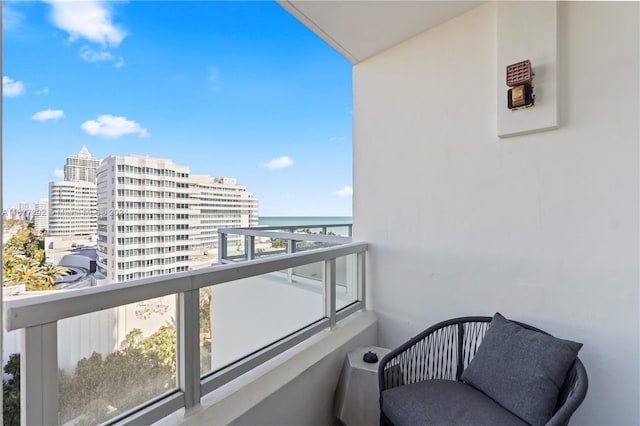 4401 Collins Ave Unit 915, Miami Beach, FL 33140 - balcony featuring a water view and a city view