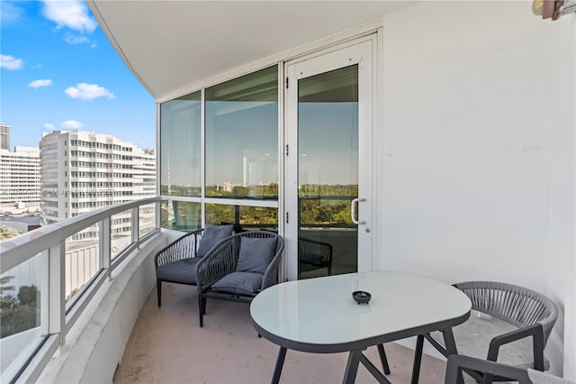 view of balcony