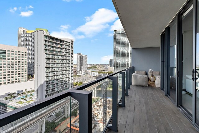 88 SW 7th St Unit 1710, Miami, FL 33130 - balcony with a view of city