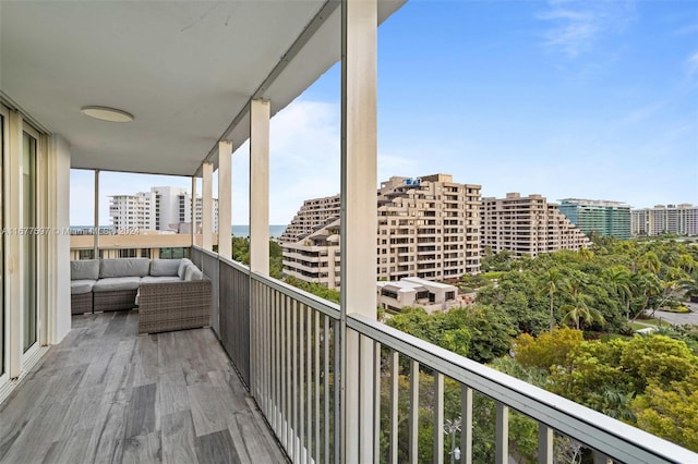 view of balcony