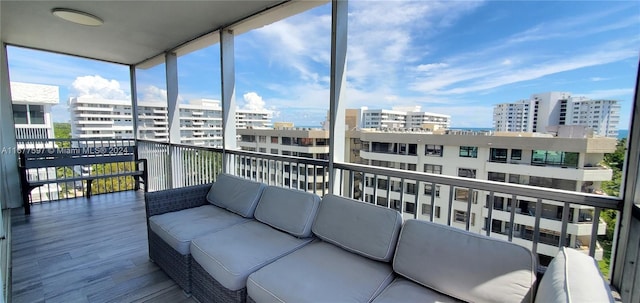 balcony with an outdoor living space