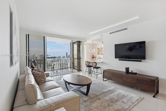 3000 Island Blvd Unit 2404, Aventura, FL 33160 - living area with tile patterned flooring and expansive windows