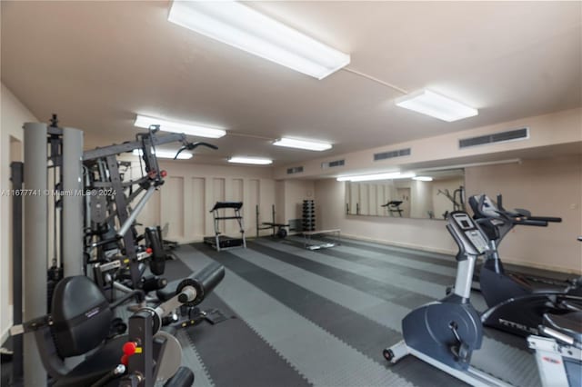 view of exercise room