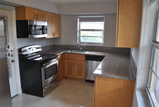 kitchen featuring sink and stainless steel appliances