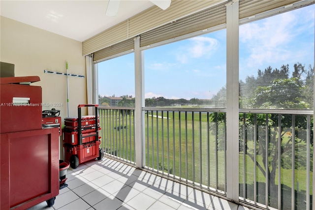 sunroom with a wealth of natural light