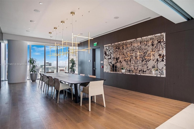 dining room featuring wood finished floors