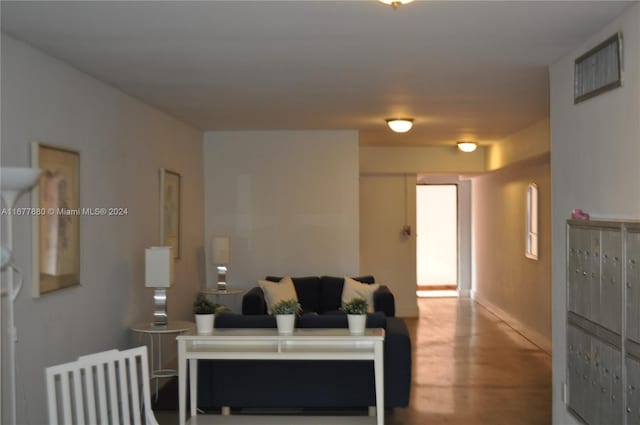 251 Galen Dr Unit 204E, Key Biscayne, FL 33149 - living room with concrete flooring and baseboards