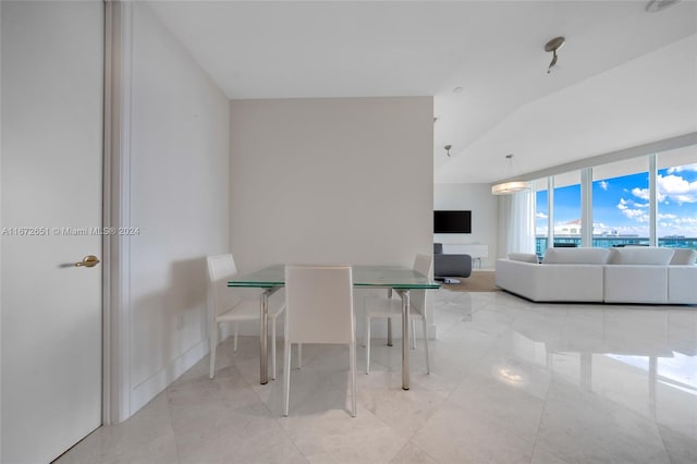 view of unfurnished dining area