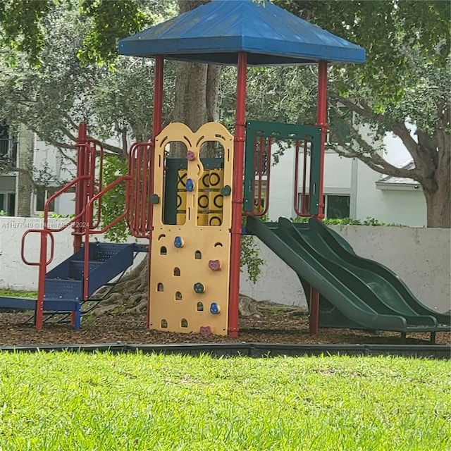 view of play area